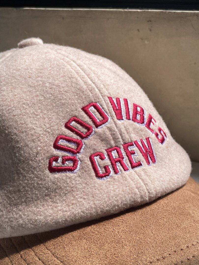 Old Navy "Good Vibes Crew" baseball cap (Category: Caps & Hats) located in Caloocan City. Submitted by iannacino (Listing ID 1464606777, Image 2). Description: Old Navy “Good Vibes Crew” baseball cap issue: washable stains in inner part 300 +sf.