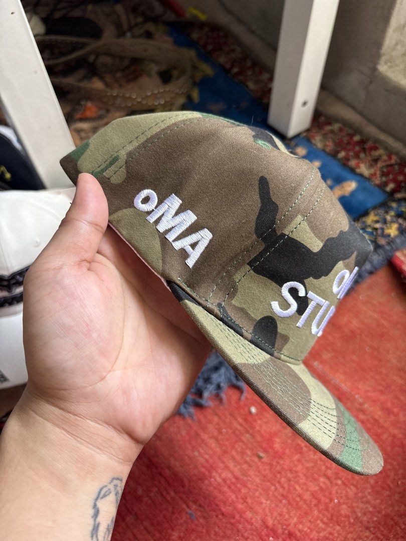 oMA STUDIOS Camouflage Cap (Category: Caps & Hats) located in Pasay City. Submitted by namastenamstenamaste (Listing ID 1464589203, Image 3). Description: oMA STUDIOS Camo Bnew with tag +sf.