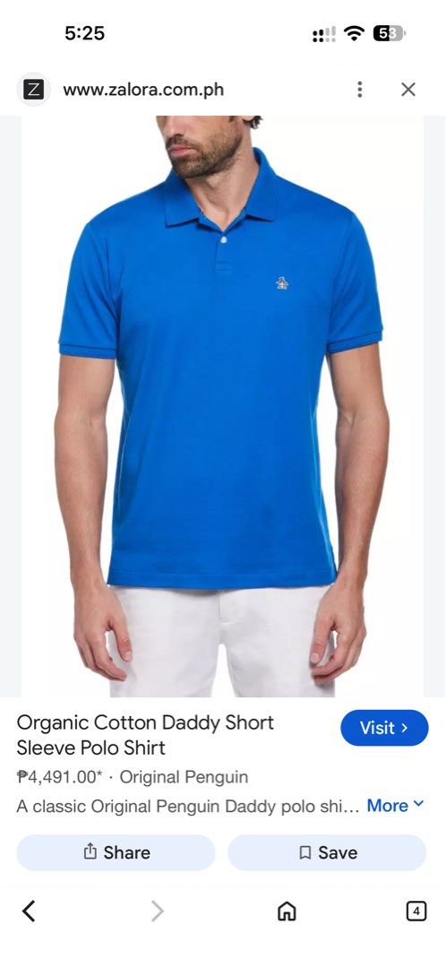 Original Penguin Polo Shirt (Category: Tshirts & Polo Shirts ) located in San Fernando. Submitted by mandts_closet (Listing ID 1464658339, Image 2). Description: Original Penguin Organic Cotton Daddy Short Sleeve Polo Shirt ❗️Brandnew with Tags ❗️Large in size ❗️Bought for 4k pesos ✨free sf .