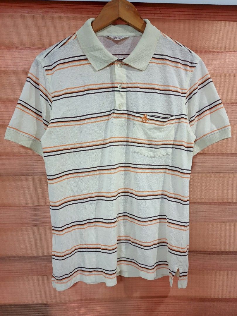 Original Penguin Striped Polo Shirt (Category: Everything Else Others) located in Cabuyao City. Submitted by dthrifts (Listing ID 1464741642, Image 1). Description: 19.5 W 26.5 L Authentic Excellent Condition.