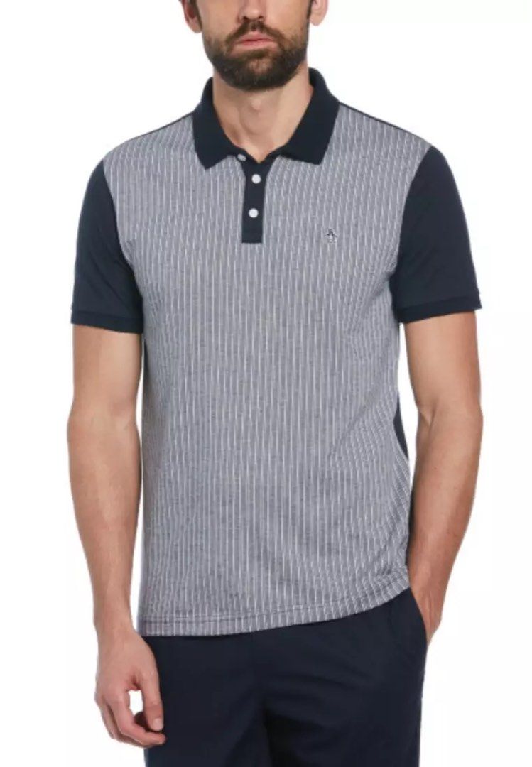 Original Penguin Stripped Polo Shirt (Category: Tshirts & Polo Shirts ) located in San Fernando. Submitted by mandts_closet (Listing ID 1464656572, Image 1). Description: Original Penguin Mens Vertical Stripe Jacquard Front Polo ❗️Brandnew with Tags ❗️Size Medium Free shipping.