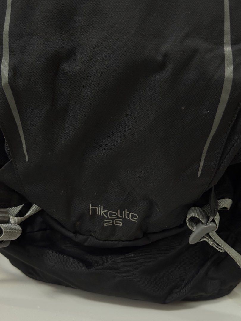 Osprey Hikelite 26 Backpack (Category: Backpacks) located in Cavite. Submitted by PRIVATE.Selection (Listing ID 1464620652, Image 3). Description: Osprey Hikelite 26 Backpack Color Black Ideal for running, trekking, hiking, and outdoor activities Size: 26L Good as new .