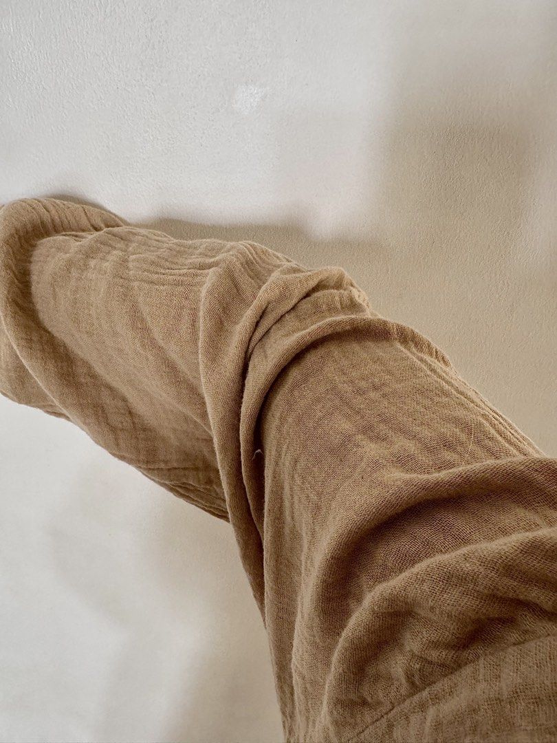 Cotton On Oversized Beige Cotton Blend Button-Up Shirt (Category: Longsleeves) located in Bulacan. Submitted by _arislmt (Listing ID 1464586162, Image 3). Description: - Comfortable oversized fit - Chest pocket - Button-up front - Ideal for casual wear - Versatile styling options - Loose and relaxed vibe - Best fits M-L .