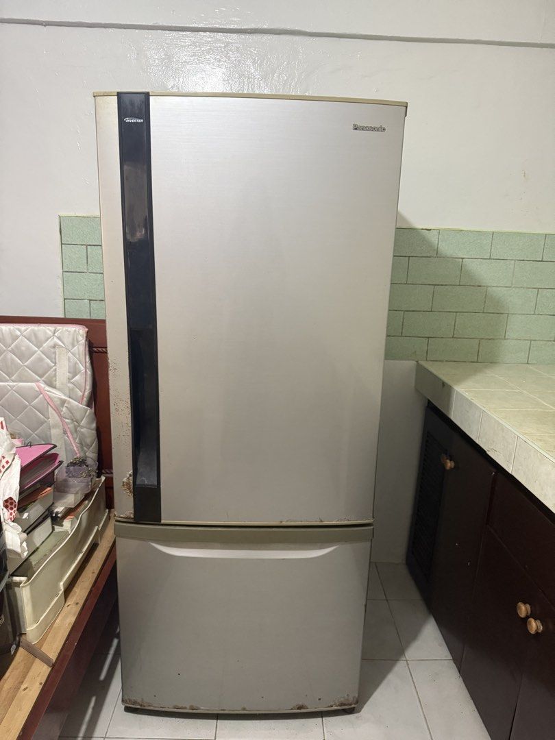 Panasonic 16 cu ft Inverter Refrigerator (Category: Refrigerators and Freezers) located in Dasmarinas. Submitted by ConnieBuenaventura (Listing ID 1464763695, Image 1). Description: - Brand/Model: Panasonic Inverter Refrigerator (Energy Saving) - Condition: Fully working, needs cleaning (Moving out sale, sold as-is where-is) - Features: Large freezer compartment - Fulfillment: Pick up or delivery arranged and shouldered by buyer.