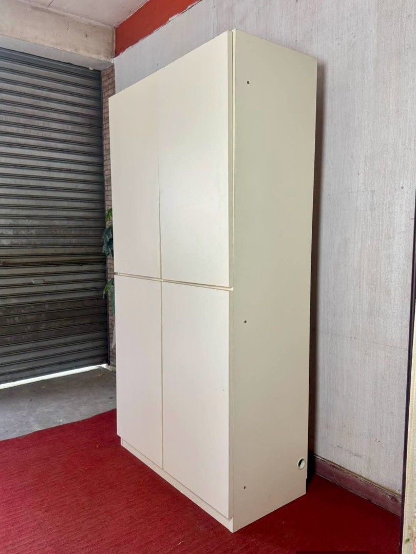 Pantry Cabinet (Category: Shelves, Cabinets & Racks) located in Meycauayan. Submitted by marygracecasimiro (Listing ID 1464725041, Image 3). Description: White Pantry / Storage Cabinet 36”L x 17”W x 71”H Php 7,900🩷.