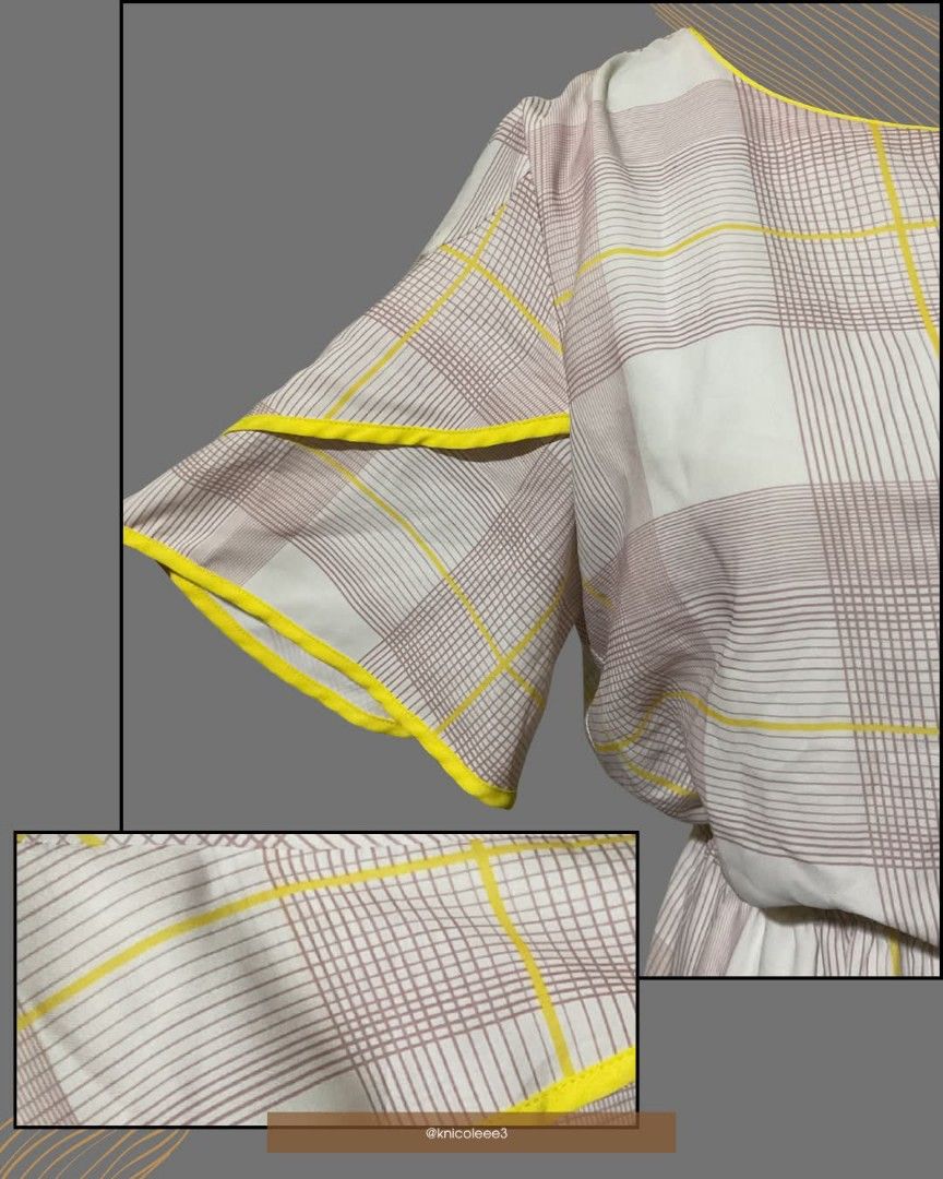 Pastel Plaid Ruffle Midi Dress (Category: Dresses) located in Quezon City. Submitted by demagajesr45928 (Listing ID 1464624324, Image 2). Description: Size: S-L Waist: 26-33 in. Length: 44 in. In good condition - never worn RFS: Decluttering.