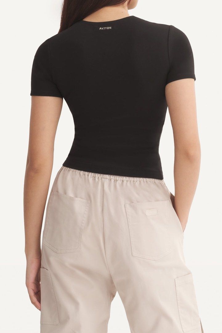 Patton SHORT SLEEVE TEE (Category: Others Tops) located in Quezon City. Submitted by tan__k (Listing ID 1464626066, Image 2). Description: Patton Color Ink Size S (Bust 32-33 Waist 25-27) NO Flaws NO when worn by me Personal preloved. Wont be enteraltaining lowballers.