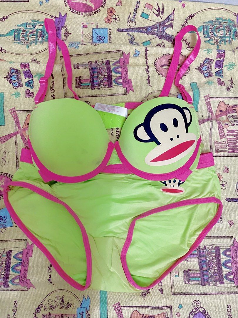Paul Frank Undergarments (Category: Undergarments & Loungewear) located in Marikina City. Submitted by bebeplumm (Listing ID 1464686107, Image 2). Description: Only TWO PAIR on hand (PINK&GREEN) (BLUE&YELLOW) UNDERWEAR:FREE SIZE BRA: DM for sizes DM FOR MORE INFOS & PRE ORDERS .