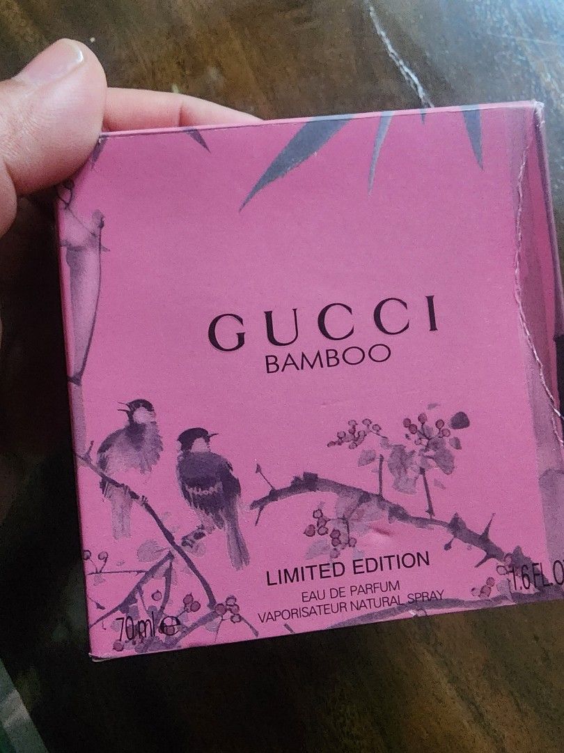 PERFUME GUCCI BAMBOO LIMITED EDITION (Category: Fragrance & Deodorants) located in Manila. Submitted by chrinathalie (Listing ID 1464601644, Image 1). Description: padala/ gifted to me rfs: too many perfumes sprayed once to smell MABANGO..