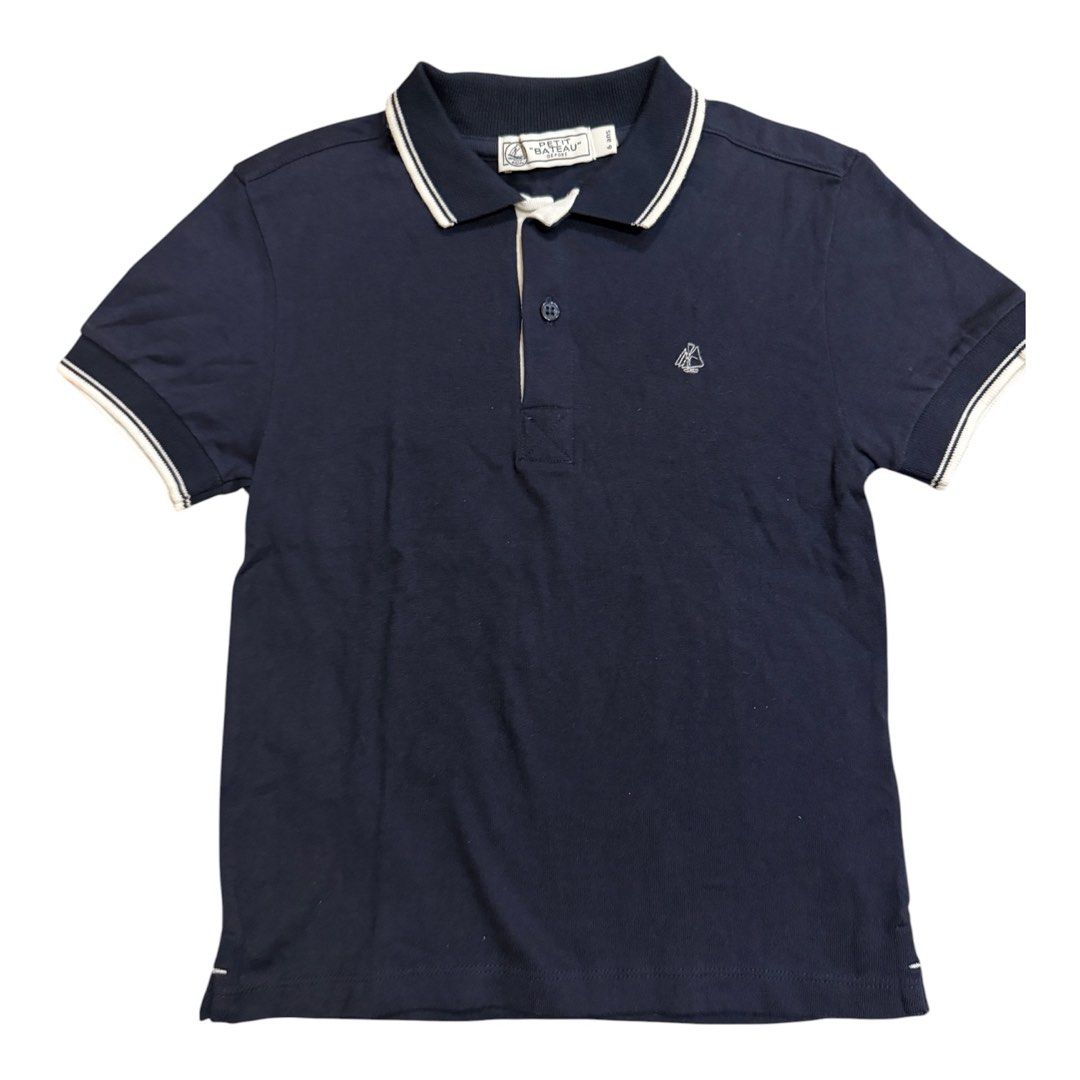 Petit Bateau Navy shirt (Category: Babies & Kids Fashion) located in Lipa City. Submitted by lifestyled (Listing ID 1464674812, Image 2). Description: Petit Bateau Navy shirt Size 6 Aa-13” L- 18” 💯 Authentic.
