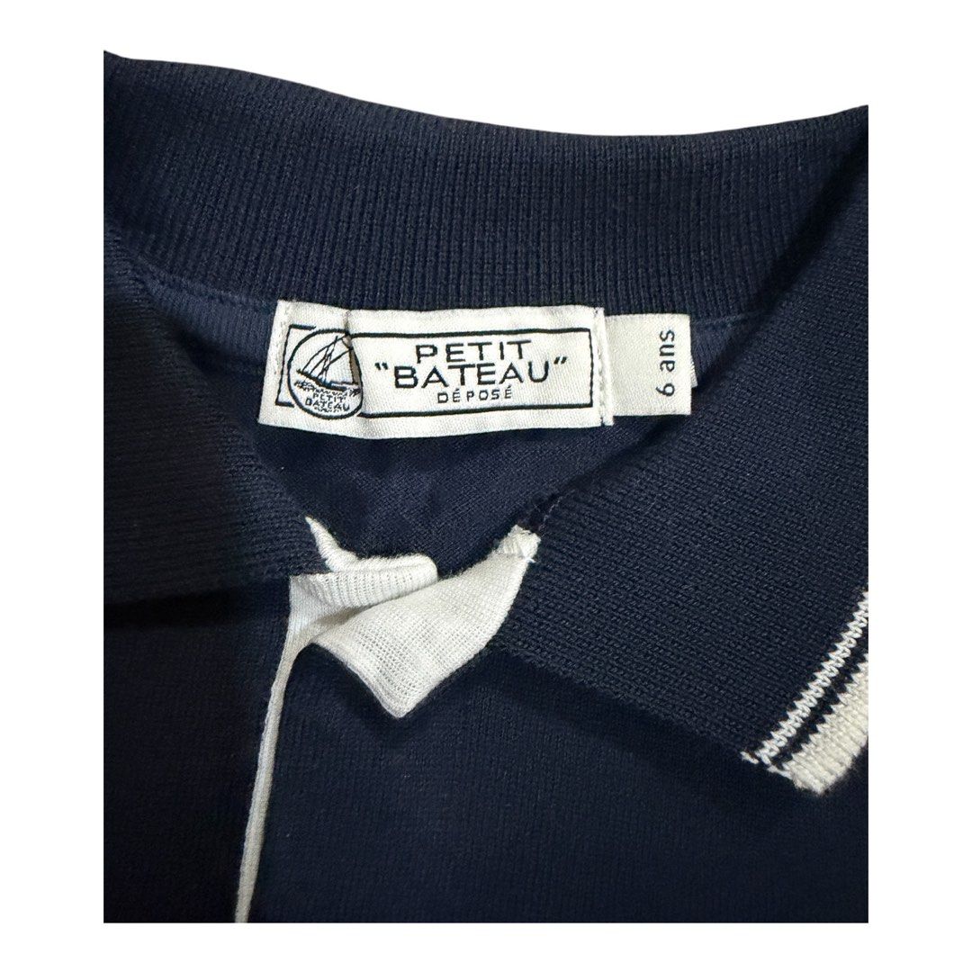 Petit Bateau Navy shirt (Category: Babies & Kids Fashion) located in Lipa City. Submitted by lifestyled (Listing ID 1464674812, Image 3). Description: Petit Bateau Navy shirt Size 6 Aa-13” L- 18” 💯 Authentic.