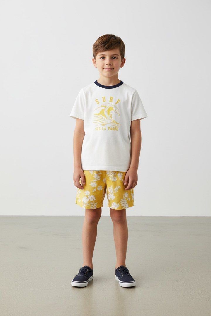 Petit Bateau surf set (Category: Babies & Kids Fashion) located in Lipa City. Submitted by lifestyled (Listing ID 1464678069, Image 1). Description: Petit Bateau surf set Size 8 Top-Aa- 13.5” L- 18” Bottom- W-8” L-10.6” Color rate 81/10 💯 Authentic.