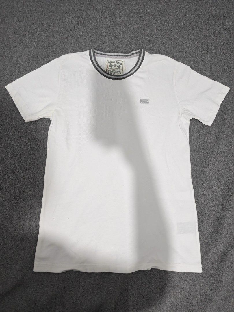 Petrol Denim T-Shirt Bundle | Size M (Category: Tshirts & Polo Shirts ) located in Manila. Submitted by goku_doggo (Listing ID 1464696782, Image 2). Description: - Brand: Petrol Denim - Size: M - Bundle of 2 tees (White with striped collar/chest logo, and Heather Orange with box logo/hem patch) - Get them both for 500 - Material: Soft cotton blend with interior brand and care labels - Condition: Great casual everyday wear.