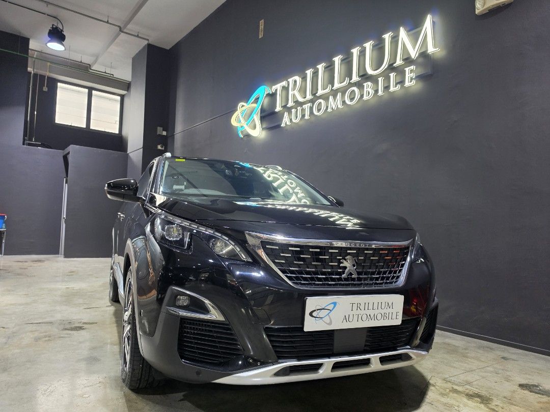 Peugeot 3008 1.2 PureTech EAT8 Allure (A) (Category: Used Cars) located in Singapore. Submitted by trillium.auto (Listing ID 1464722087, Image 1). Description: 🚘 Vehicle Features 1.2l DOHC 12v turbocharged, 8 speed fully auto japan aisin gearbox, paddle shifters. DRL, multi-function steering, keyless entry/start, auto tailgate. 🚘 Accessories Touchscreen, apple & Android carplay, wireless charger, 360 parking camera & sensors, hill start assist,