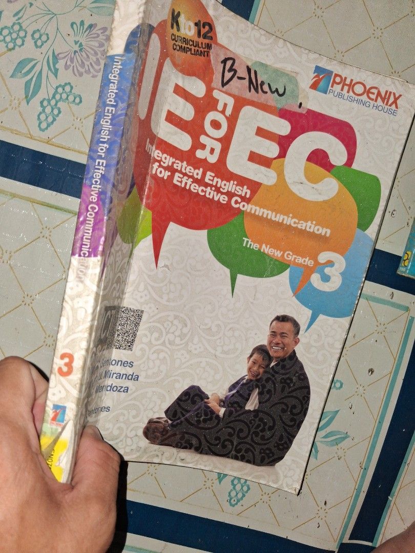 Phoenix Publishing Integrated English for Effective Communication Grade 3 (Category: Textbooks) located in Manila. Submitted by marcas022798212 (Listing ID 1464674686, Image 2). Description: - Grade 3 Integrated English for Effective Communication (IEEC) textbook - Aligned with the K to 12 curriculum - Published by Phoenix Publishing House - Authors: Alce M. Sentones, Alice Lyn U. Miranda, Louie G. Mendoza - Excellent resource for young learners 