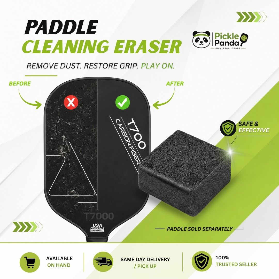Pickleball Paddle Cleaning Eraser (Category: Everything Else Others) located in Quezon City. Submitted by allanpauco (Listing ID 1464712709, Image 1). Description: Keep your paddle performing at its best with this easy-to-use pickleball paddle cleaning eraser. Designed to safely remove dirt, dust, ball fibers, and surface debris from carbon fiber paddle faces without causing damage. Features: ✔ Carbon fiber safe cleaning material ✔ Effectively re