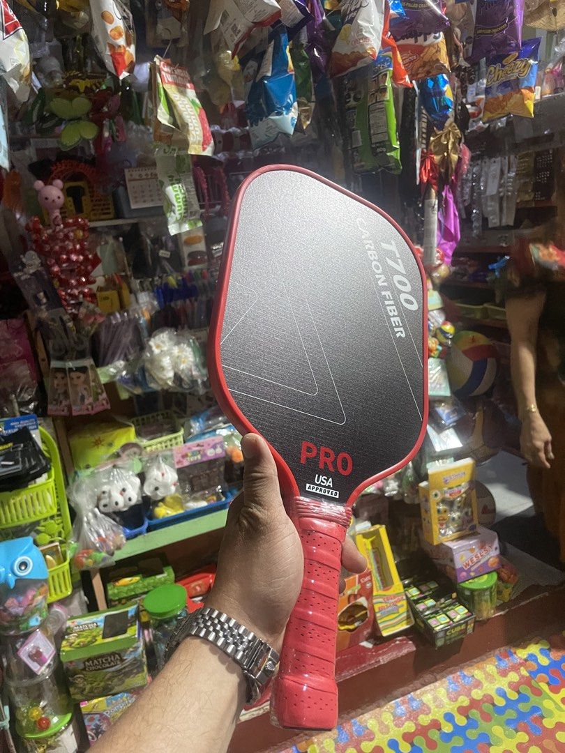 Pickleball with free ball (Category: Racket and Ball Sports) located in Manila. Submitted by drinlima (Listing ID 1464649958, Image 2). Description: Pickleball T700 Carbon Fiber Available color ✅black Carbon ✅Red Carbon ✅Pink Carbon ✅light Blue Carbon ✅Magenta Carbon ✅with free balls 😍 Single -599 Double -1100.