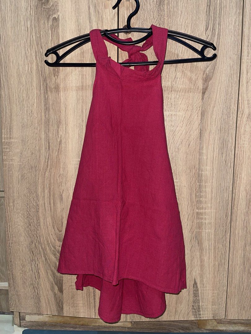 Pink Halter Neck Tie Back Top (Category: Sleeveless) located in Manila. Submitted by preloveditems_jem (Listing ID 1464669577, Image 2). Description: Cute pink halter neck top. Tie back closure. Lightweight fabric, great for warm weather. Looks good with shorts or skirts. Perfect for casual outings or a beach day. Easy to style..