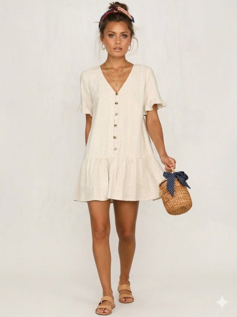 Pink Martini Light Beige Mini Dress (Category: Dresses) located in Pagudpud. Submitted by altheacee063978 (Listing ID 1464587197, Image 2). Description: xs-s.