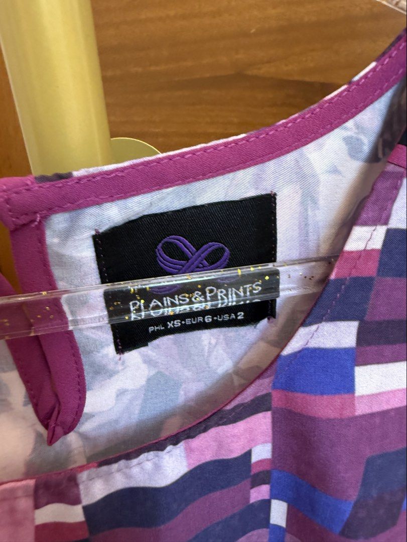 Plains & Prints: Top in Purple (Category: Sleeveless) located in Quezon City. Submitted by vpauline (Listing ID 1464704521, Image 2). Description: 10/10.