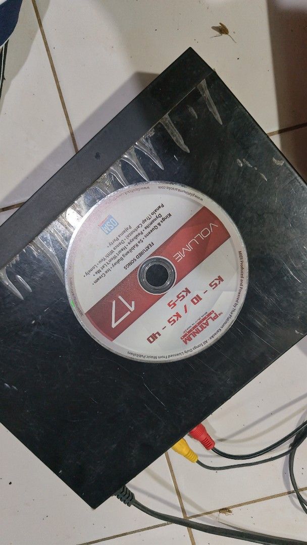 Platinum Junior 2 DVD/USB Karaoke Player with Disc and 2 mic (Category: Blu-Ray & Media Players) located in Caloocan City. Submitted by verdejojay04454 (Listing ID 1464629454, Image 2). Description: Selling: Platinum Junior 2 Junior 2 KS-10 Home Karaoke Player ✅ DVD/USB Karaoke Player ✅ Comes with 2 microphones 🎤🎤 ✅ With original box ✅ Includes karaoke song disc ✅ RCA cables included ✅ Compact and easy to use ⚠️ Lighly used 🚚 Delivery fee shou