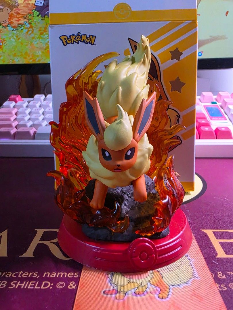 Pokemon Flareon Adventure Eevee Figure (Category: Figurines & Statues) located in Mandaluyong City. Submitted by Llyssa12 (Listing ID 1464682783, Image 1). Description: - Authentic Pokemon Flareon figure - Part of the popular Adventure Eevee series - Includes original box, card and packaging - Detailed with flame accents - A must-have for any Pokemon enthusiast! -Shipping is shouldered by the buyer.