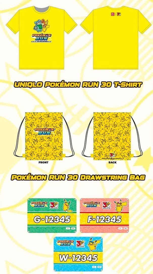 Pokémon 30th Celebration Run (Category: Card Packs) located in Makati City. Submitted by goldendragonthrift (Listing ID 1464659536, Image 1). Description: Selling Pokemon run 30 drawstring bag, pokeball themed arm band, pokemon run 30 plushie⚡️ #pokemon #pokemon30th #tch.