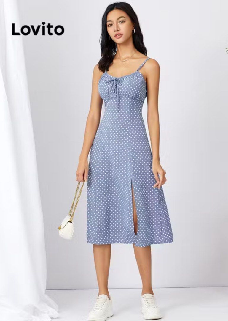 Polka Dress (Category: Dresses) located in Bayombong. Submitted by declutterbyriri (Listing ID 1464649496, Image 1). Description: From Lovito, never been used pa.