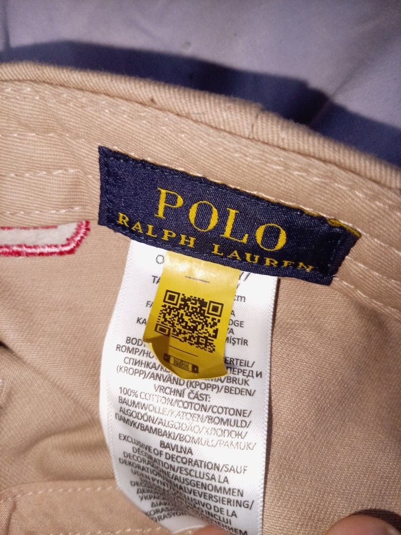 Polo Ralph Lauren Beige Embroidered Baseball Cap (Category: Coats, Jackets and Outerwear) located in Manila. Submitted by emmanueljocars_globalreseller (Listing ID 1464643197, Image 1). Description: Beige Polo Ralph Lauren cap featuring colorful embroidered polo player designs on the front. Classic style with an adjustable strap, perfect for everyday wear and casual outfits. .