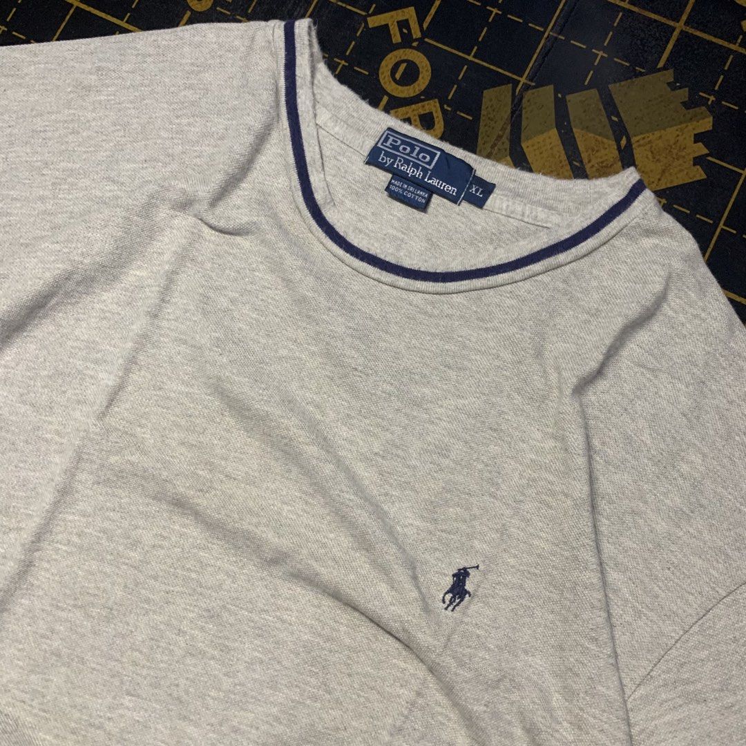 Polo Ralph Lauren T-Shirt (Category: Tshirts & Polo Shirts ) located in Manila. Submitted by vanmeds (Listing ID 1464638042, Image 2). Description: Grey Polo Ralph Lauren T-shirt Size: XL 24 width 29 length good condition 📍Manila .