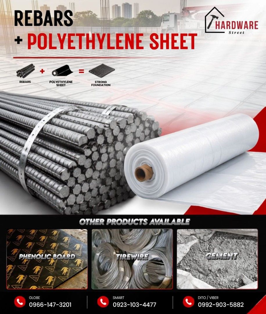 Polyethylene Sheet, Pe sheet (Category: Construction & Building Materials) located in Manila. Submitted by hardware.st (Listing ID 1464592260, Image 1). Description: Polyethylene Sheet / PE Sheet Available in different sizes Availabe for pick up or Delivery In stock Pm,Call or text for inquiry.