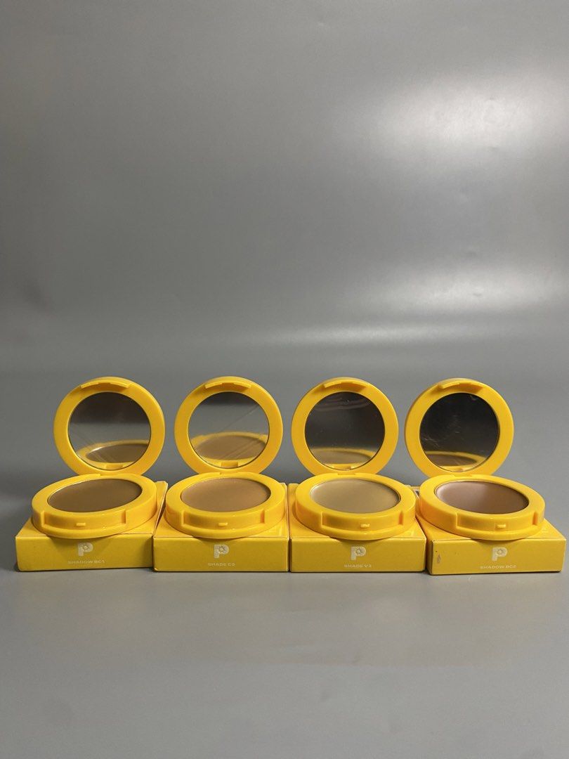 Popique contour shadow powder compact yellow packaging set (Category: Makeup) located in Davao. Submitted by brandedthrift.134 (Listing ID 1464736395, Image 1). Description: - Set of 4 Popique contour and shadow compacts in vibrant yellow cases - Includes shades: Shadow BC1, Shadow CS, Shadow V3, and Shadow BC2 - Each compact features a convenient built-in mirror inside the lid - 100% brand new, unused, and fresh from packaging - Comes complete w