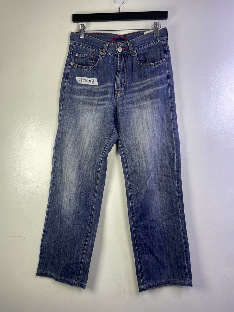 PRADA LUNA ROSSA Denim Jeans (Category: Jeans) located in Manila. Submitted by declutterpromax (Listing ID 1464620668, Image 1). Description: - PRADA LUNA ROSSA blue denim jeans - Classic straight leg fit - Distressed wash for a cool vintage vibe - Secure button and zip fly closure - Functional 5-pocket design (2 back, 2 front) - Ideal for casual everyday wear - Check label for care instructions.
