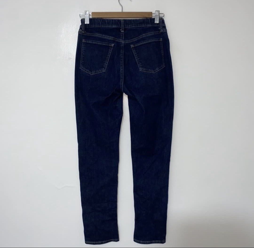 Preloved Authentic Uniqlo Denim Pants (Category: Babies & Kids Fashion) located in Quezon City. Submitted by etcetcshop (Listing ID 1464661989, Image 3). Description: Preloved Authentic Uniqlo Denim Pants Size: 160cm Shipping c/o buyer thru J&T ‼️This is a used item, so please refrain from purchasing if you are looking for perfection. ‼️Items may wrinkle during storage and shipping, a quick ironing will help. ‼️If your kids is bigger or smaller t