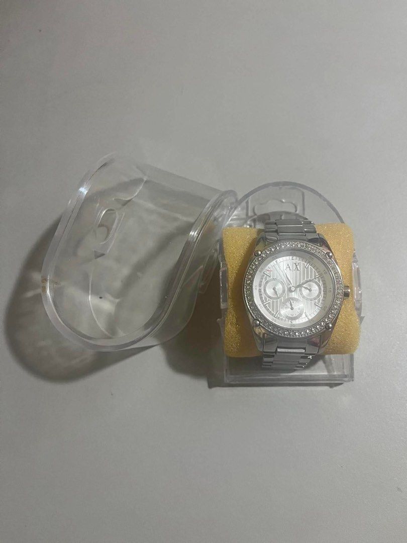 Pre-loved Watch (Category: Jewelry) located in Manila. Submitted by pikbit_10231214 (Listing ID 1464763282, Image 1). Description: Armani Exchange 5030 Stainless Steel Pre -Loved (Unisex) Selling due to Decluttering of Room.