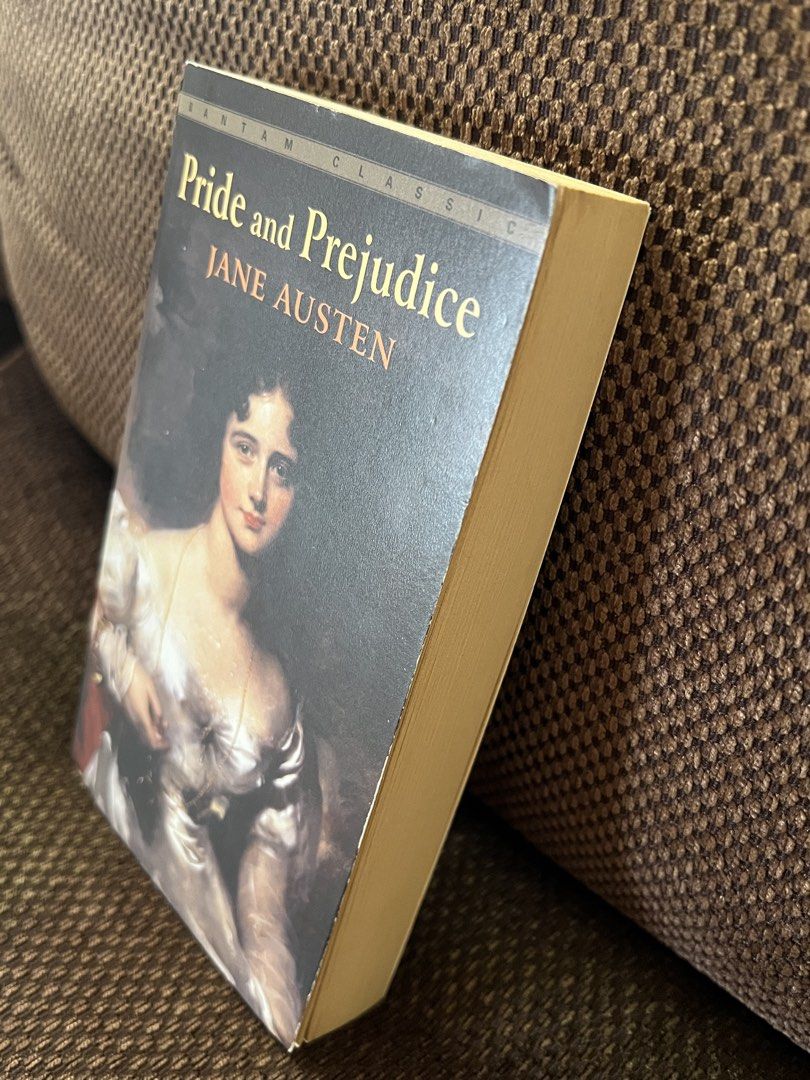 Pride and Prejudice by Jane Austen Bantam Classic (Category: Storybooks) located in Manila. Submitted by lanascuratedthings (Listing ID 1464623708, Image 3). Description: - Classic novel: Pride and Prejudice by Jane Austen - Edition: Bantam Classic - Story: Love, society, and wit in Regency England - Ideal for: Fans of classic literature - A timeless read The cover looks well used but the pages are like new 🤍.