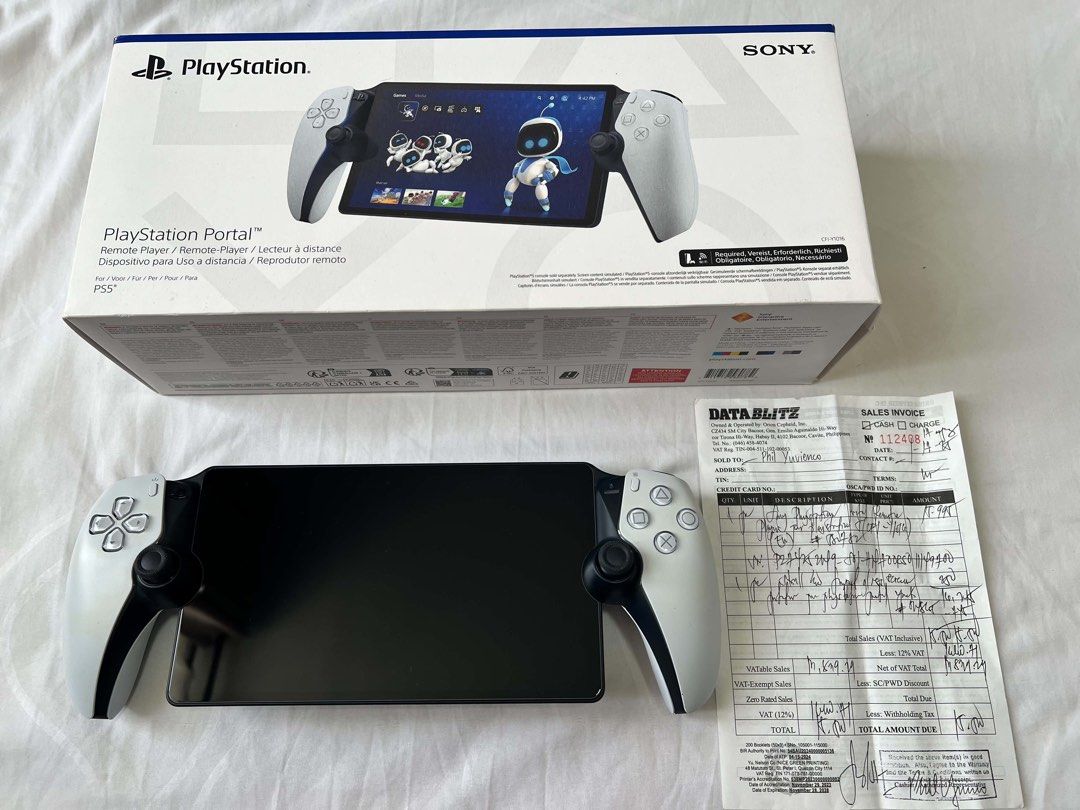 PS Portal (Category: PlayStation) located in Bacoor. Submitted by miles_00 (Listing ID 1464683954, Image 1). Description: - Bought Jan. 2025 (1st owner, with receipt as proof) - Practically new, bilang lang sa kamay kung ilang beses nagamit - With box, screen protector and charging cable - with slight discoloration on the handles (see photos) - RFS: No time to use between parent duties and playing Switch 2 - Meetups: Robinsons Manila (Mon-Thur. o