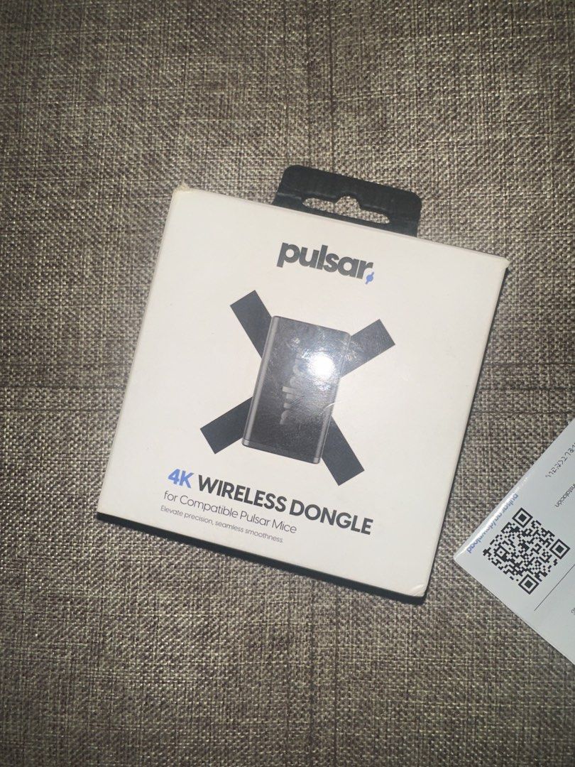 Pulsar 4K Wireless Dongle (Category: Mouse & Mousepads) located in Manila. Submitted by ebanrebb (Listing ID 1464707665, Image 1). Description: Pulsar 4K Wireless Dongle 4000Hz Polling Compatible with X2V2, X2H, X2A, Xlite V3 (all sizes) Lightly used, medyo pangit lang yung box since naka tago lang Negotiable rfs: nabenta na din mouse Meetup Taguig/Taft, Lalamove .