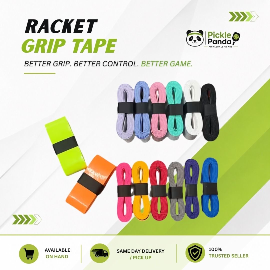 Racket Grip Tape Sweatband Overgrip (Category: Racket and Ball Sports) located in Quezon City. Submitted by allanpauco (Listing ID 1464710785, Image 1). Description: Enhance your grip and play with confidence! This sports grip tape is designed to provide superior comfort, sweat absorption, and a secure non-slip hold during games and training sessions. Perfect for athletes who want better control and handling of their equipment. Features: ✔ Comfor
