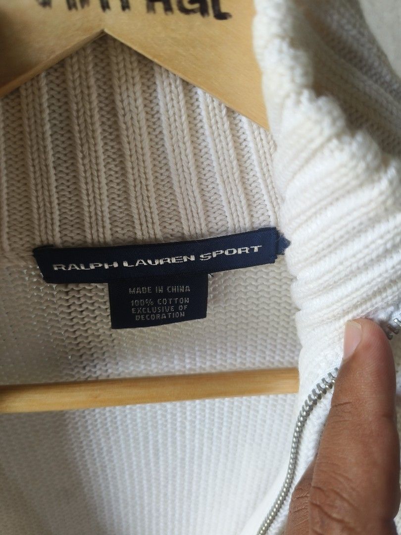 Ralph Lauren Full Zip knitted sweater (Category: Coats, Jackets and Outerwear) located in Cabiao. Submitted by vaultvintage004 (Listing ID 1464692750, Image 3). Description: Ralph Lauren Full Zip knitted sweater •Condition Excellent •Color Rate Excellent Issue: NEED WASH Size L 20x26 Cabiao Nueva Ecija 📍 MOP GCASH ONLY💵 We ship via jnt only.