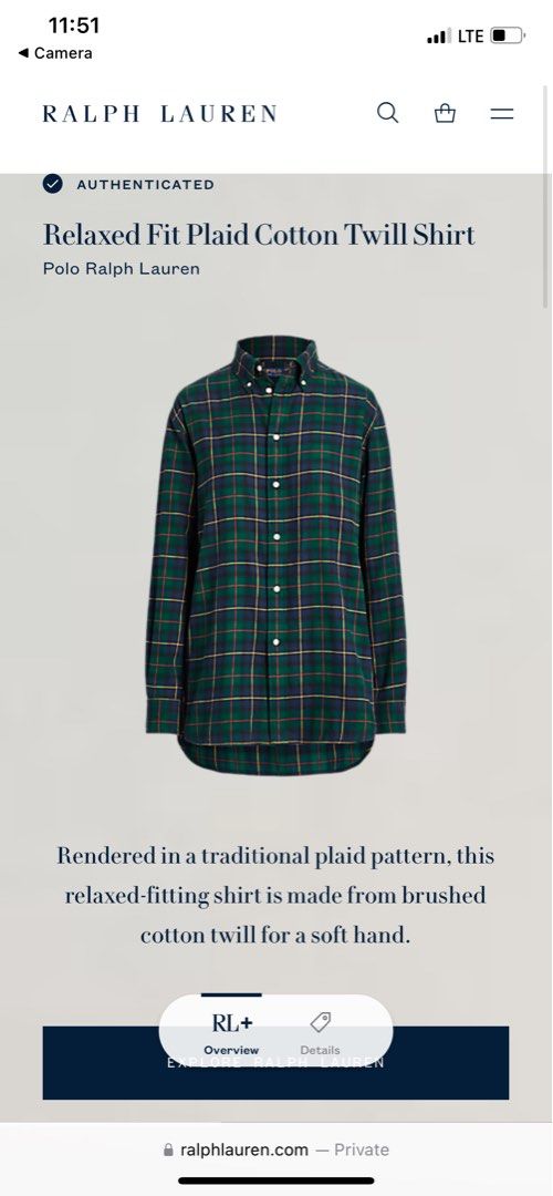Ralph lauren long sleeves (Category: Tshirts & Polo Shirts ) located in Santo Tomas. Submitted by denev17 (Listing ID 1464659553, Image 2). Description: ralph lauren longsleeve size xs length 27 front 30 back width 22 good as new 700 freeship.