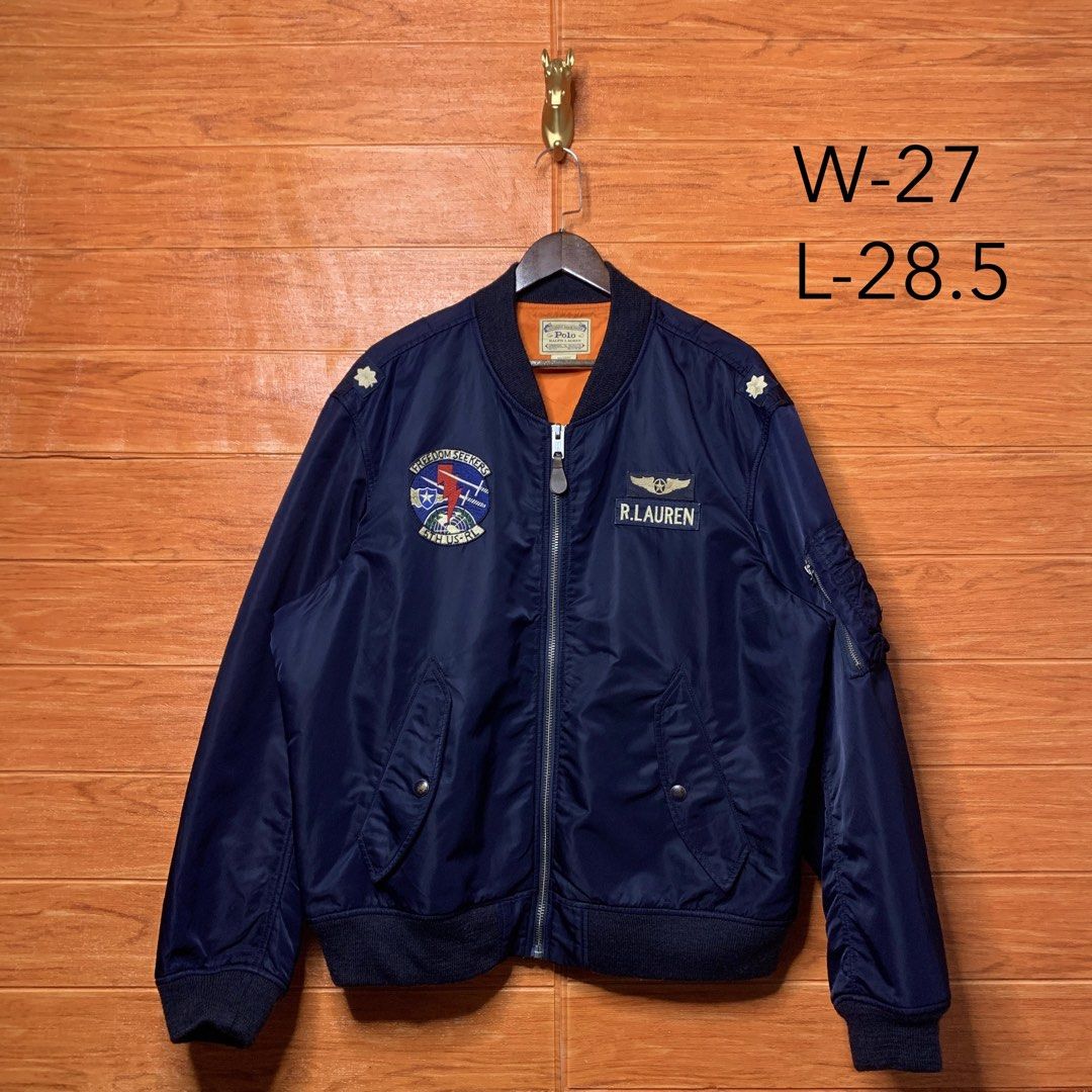 Ralph Lauren RL MA1 Patches Bomber Jacket (Category: Coats, Jackets and Outerwear) located in Quezon City. Submitted by donklasiko (Listing ID 1464631452, Image 2). Description: Condition: 9.5+/10 Pristine condition Issue: non Refer to the dimension 🤗 PM FOR MORE DETAILS NO RETURN, NO EXCHANGE & NO REFUND! ✅I ALSO ACCEPT TRADE/SWAP TO ANYTHING JUST DROP YOUR OFFER Please manage your expectations, this is a secondhand item. What you see is what y