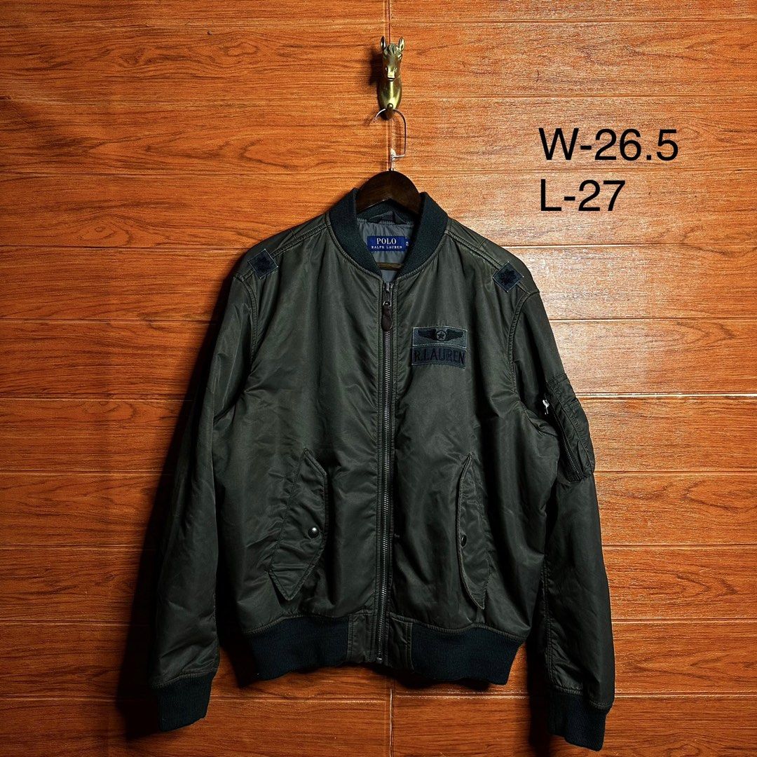 Ralph Lauren RL MA1 Patches Bomber Jacket (Category: Coats, Jackets and Outerwear) located in Quezon City. Submitted by donklasiko (Listing ID 1464631611, Image 2). Description: Condition: 9.5+/10 Pristine condition Issue: non Refer to the dimension 🤗 PM FOR MORE DETAILS NO RETURN, NO EXCHANGE & NO REFUND! ✅I ALSO ACCEPT TRADE/SWAP TO ANYTHING JUST DROP YOUR OFFER Please manage your expectations, this is a secondhand item. What you see is what y