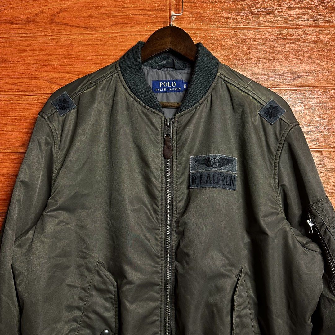Ralph Lauren RL MA1 Patches Bomber Jacket (Category: Coats, Jackets and Outerwear) located in Quezon City. Submitted by donklasiko (Listing ID 1464631611, Image 3). Description: Condition: 9.5+/10 Pristine condition Issue: non Refer to the dimension 🤗 PM FOR MORE DETAILS NO RETURN, NO EXCHANGE & NO REFUND! ✅I ALSO ACCEPT TRADE/SWAP TO ANYTHING JUST DROP YOUR OFFER Please manage your expectations, this is a secondhand item. What you see is what y