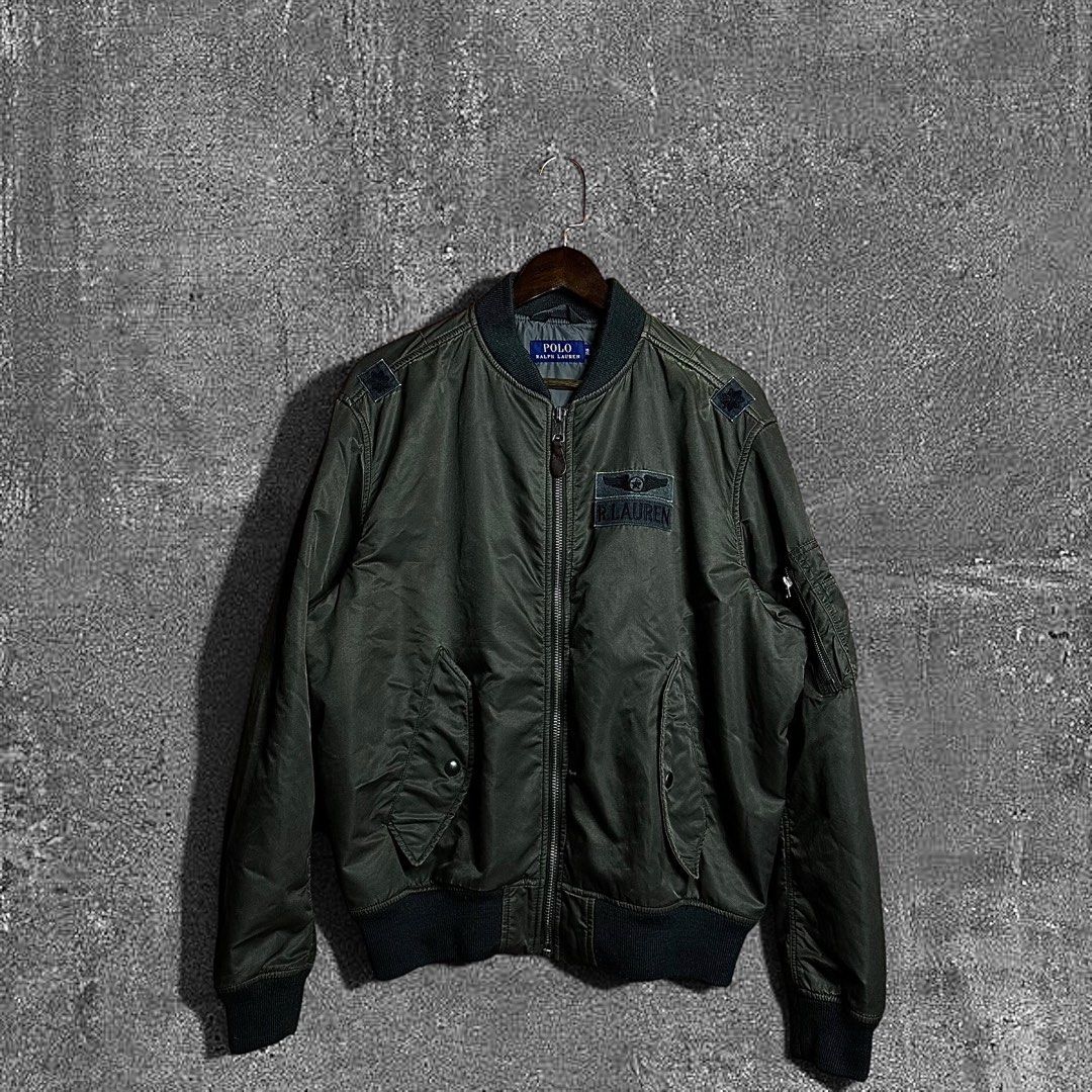 Ralph Lauren RL MA1 Patches Bomber Jacket (Category: Coats, Jackets and Outerwear) located in Quezon City. Submitted by donklasiko (Listing ID 1464631611, Image 1). Description: Condition: 9.5+/10 Pristine condition Issue: non Refer to the dimension 🤗 PM FOR MORE DETAILS NO RETURN, NO EXCHANGE & NO REFUND! ✅I ALSO ACCEPT TRADE/SWAP TO ANYTHING JUST DROP YOUR OFFER Please manage your expectations, this is a secondhand item. What you see is what y