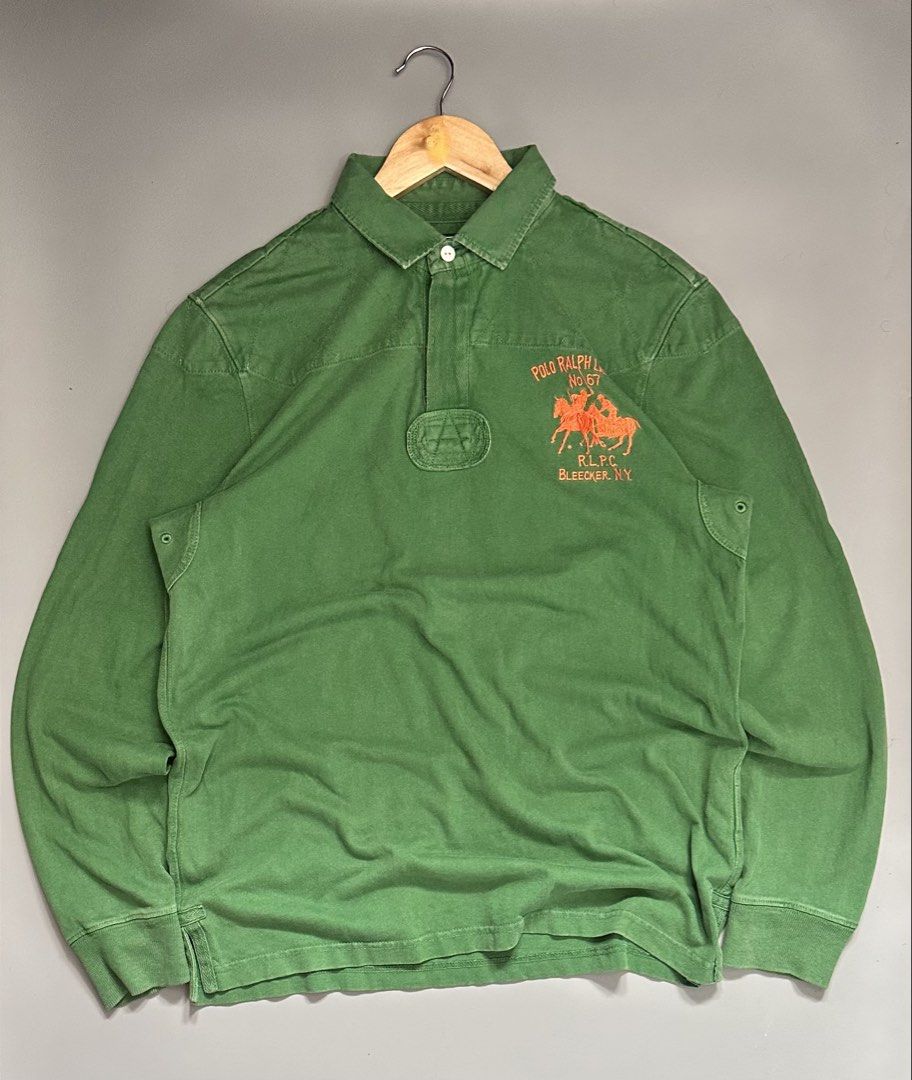 Ralph Lauren Rugby Half Button Long Sleeved (Category: Activewear) located in Manila. Submitted by thriftavenueph (Listing ID 1464602637, Image 1). Description: Fs: Ralph Lauren Rugby Half Button Long Sleeved Size: 22x30, L Condition: excellent, no issue, 10/10 color Price: 1,100.