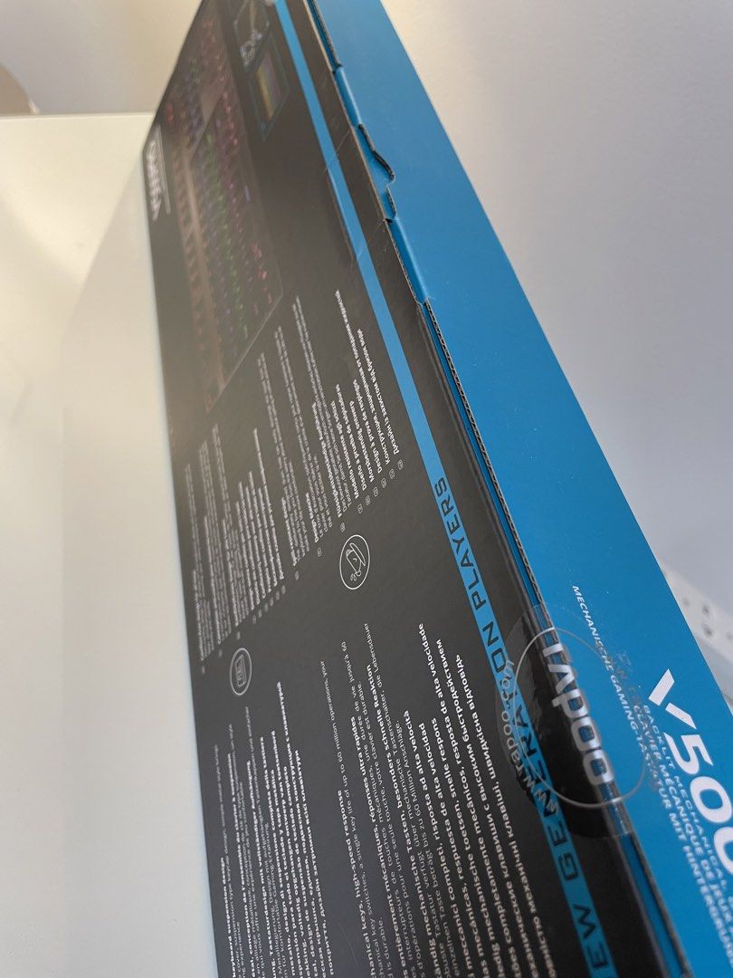 Rapoo V500Pro Backlit Mechanical Gaming Keyboard Blue Switch Edition (Category: Computer Keyboard) located in Manila. Submitted by uzibns (Listing ID 1464718720, Image 3). Description: - Brand: Rapoo V500Pro Mechanical Gaming Keyboard (Blue Switch edition) - Condition: Like new, still inside original retail box - Switches: Mechanical Blue switches with high-speed response (rated up to 60 million operations) - Build: Durable metal alloy cover with