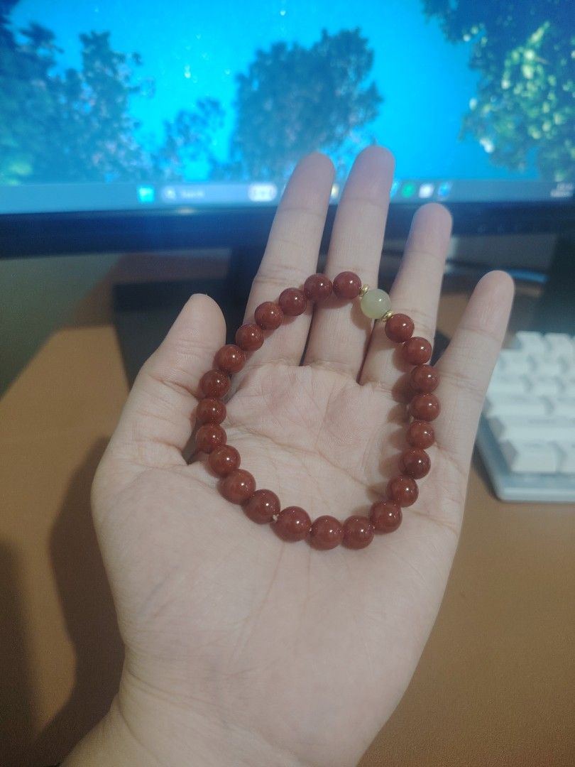 PAUBOS SALE: Red Agate (Nanhong) Bracelet (Category: Bracelets) located in Caloocan City. Submitted by cherishedfinds (Listing ID 1464575495, Image 1). Description: - All bracelet is made of natural stone. - PAUBOS SALE: BARGAIN PRICE ALREADY -Previously @330, now @ ₱300 only 😍 - Note: Some beads may have slight imperfections in shape, roundness, or surface details. These are normal characteristics. - Spend 500, get a freebie 🎁 You may add item