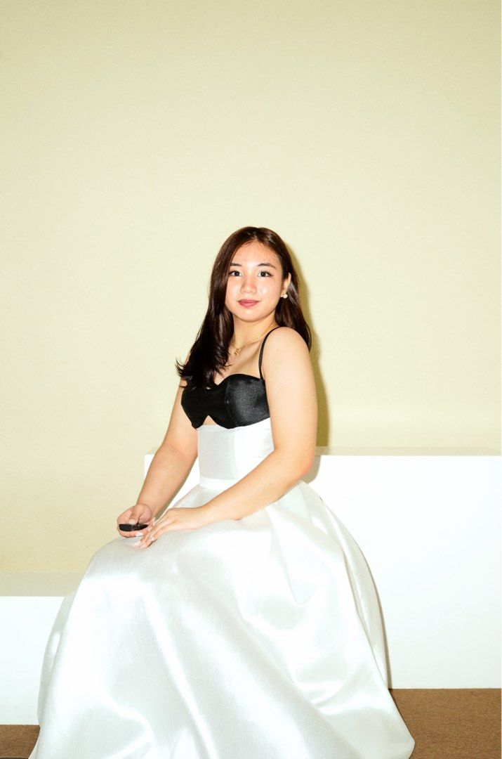 FOR RENT Formal Set (Category: Evening dresses & gowns) located in Davao. Submitted by declutteredtrinkets (Listing ID 1464656787, Image 2). Description: Be.young.ca Custom Set (top and blouse) for RENT (only in Davao City) BUST: 35 1/2* WAIST: 30" HIPS: 35" length: 34" (skirt length) 3 day rental.
