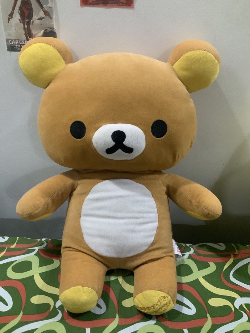Rilakkuma XL Plush (Category: Plushies & Soft Toys) located in Manila. Submitted by beyondthespotlight (Listing ID 1464706239, Image 1). Description: around 45cm needs wash !! mod: jnt or lbc mop: qr payment.